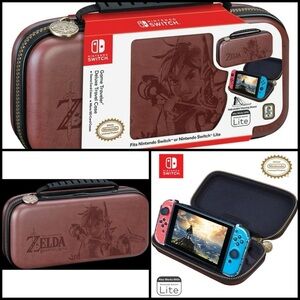 Zelda Edition Brown Game Traveler Deluxe Travel Case for Nintendo Switch New